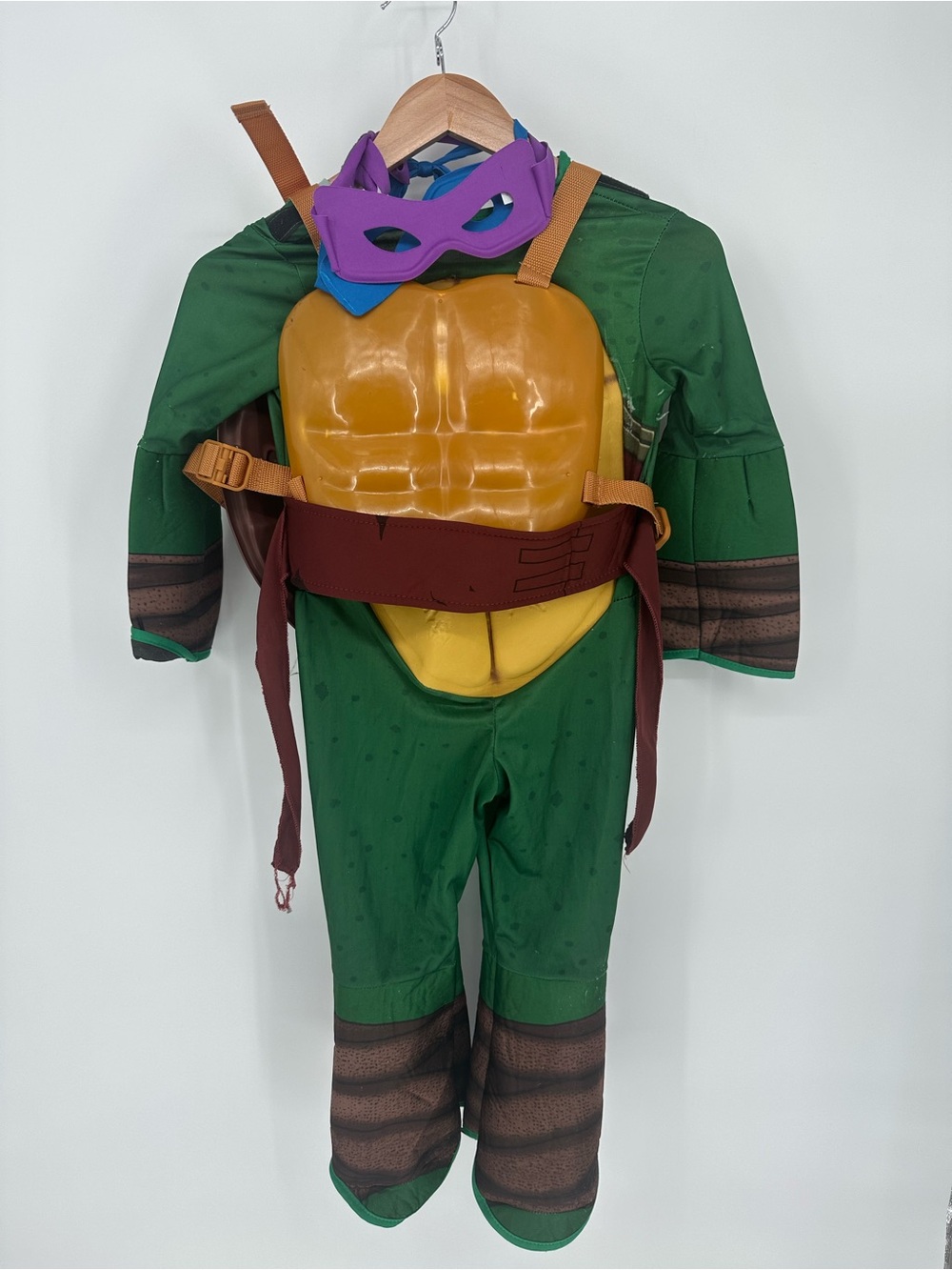 Ninja Turtles Kids Small Halloween Costume Boys w/ masks and 3D Shell